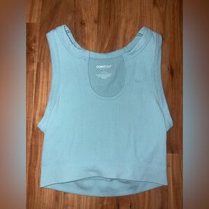 PacSun Contour Blue Ribbed Tank